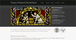 Desktop Screenshot of corpusvitrearum.de